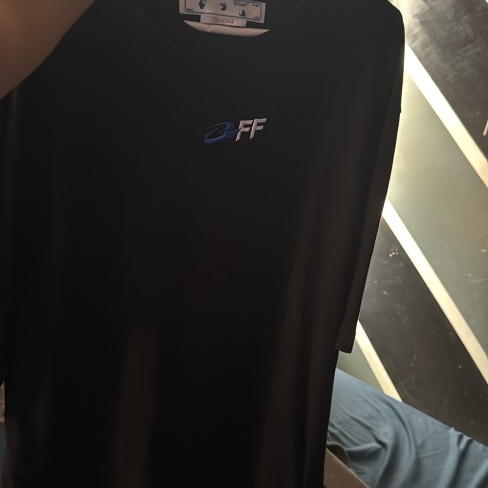 Off-White Black Short Sleeve Tee Casual Style